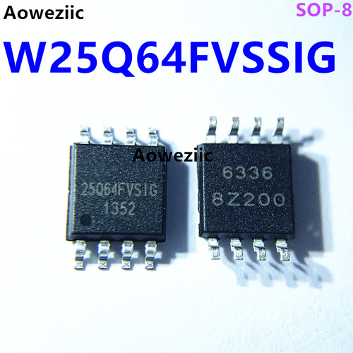 W25Q64FVSSIG 25Q64FVSIG 3V 64M位串行闪存 带双/四通道SPI和QPI