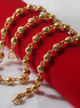 霸气风福字项链仿真结婚假黄金