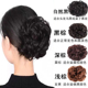 逼真哑光丝假发抓夹头花成人夹子发夹后脑勺盘发夹显发量妈妈发饰