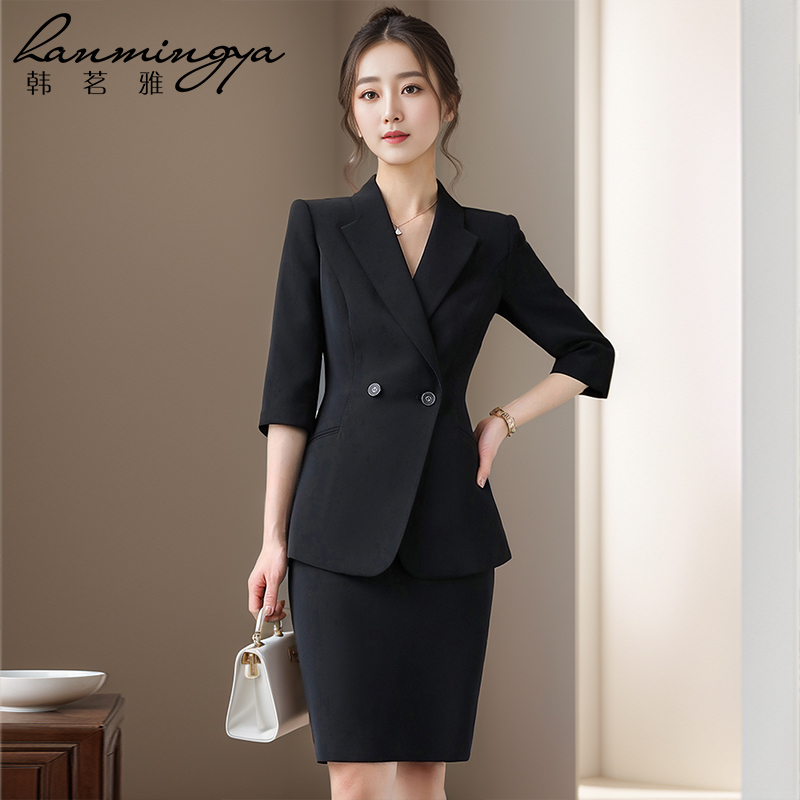 韓茗雅職業裝氣質女神范2024新款