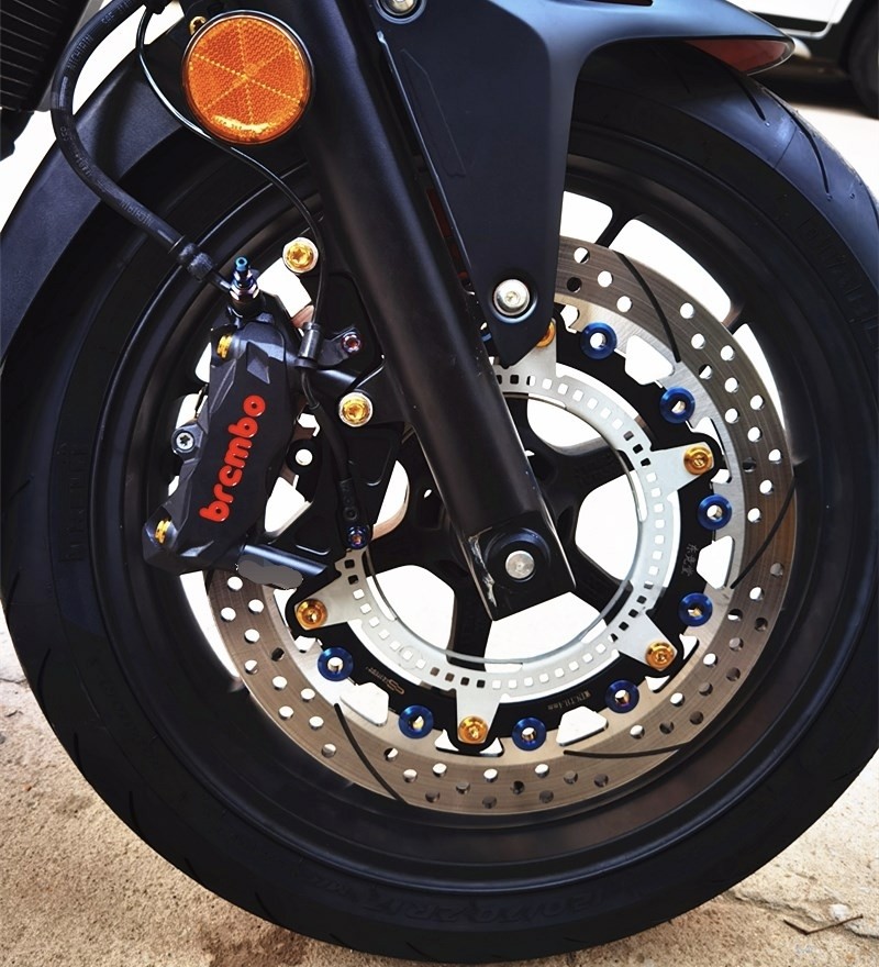 21~23款CB400X/F  CBR400R改装前刹车转接码浮动刹车盘布雷博水鸟