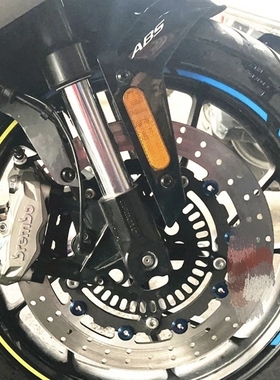 适用春风摩托车250SR 250NK 前刹车改装 M40水鸟辐射卡钳转接码