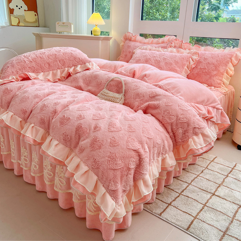 加厚牛奶绒被套单件新款冬季