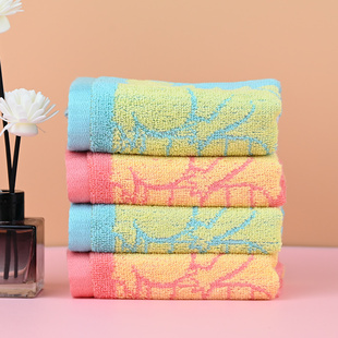 天源儿童毛巾卡通竹纤维面巾宝宝洗脸擦手柔软吸水抗菌抑菌不掉毛