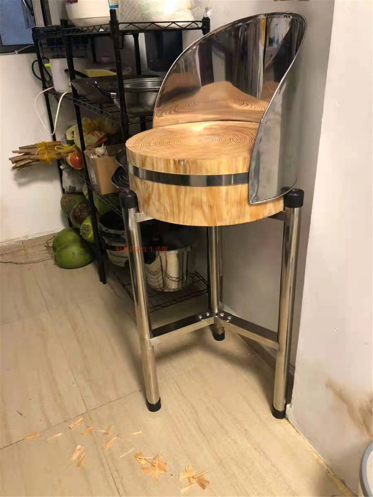 不锈钢砧板架商用厨房菜板支架子菜墩砍肉砧板台汤桶支架保温桶架