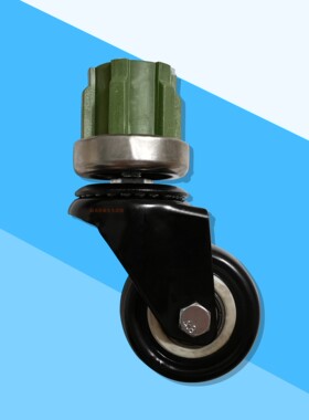 38圆管专用轮子不锈钢支架万向轮置物架配套轮子38mm管置物架轮子