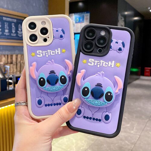 外贸适用OPPO RENO16 15F 14PRO史迪仔立体硅胶贴皮卡通手机壳Realme16 15T C83 C85 C75 防摔支架保护套跨境