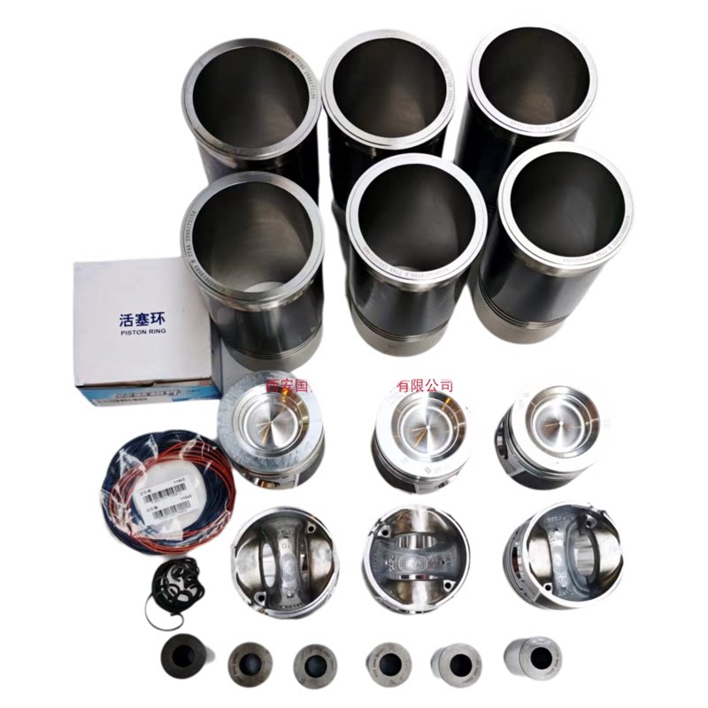 陕汽潍柴动力发动机四配套活塞 活塞环 活塞销 缸筒 阻水圈 卡簧