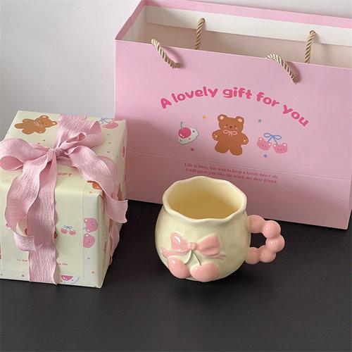 奶乎乎立体樱桃马克水杯子咖啡杯