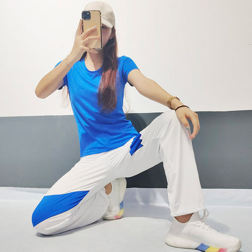 夏季显瘦速干广场舞瑜伽裤女