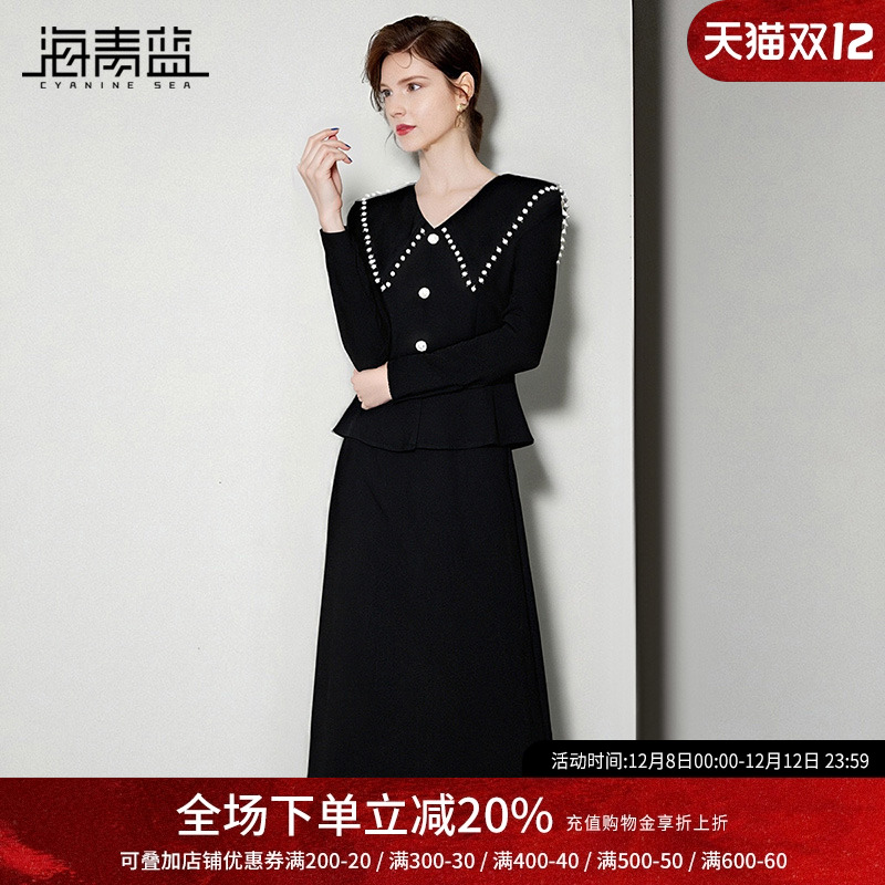 海青蓝女装秋冬连衣裙