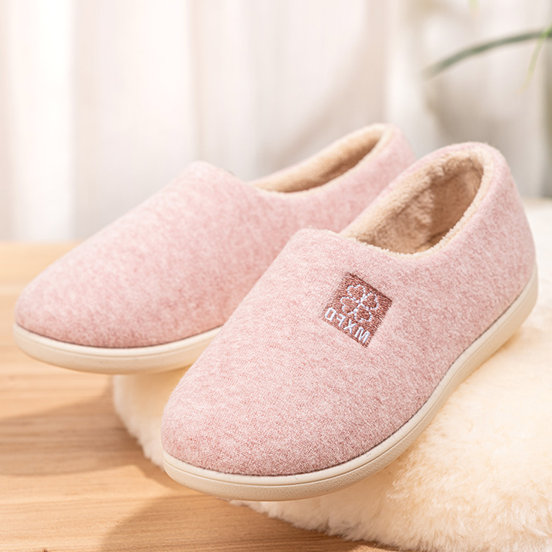 棉拖鞋女冬季加绒保暖居家妈妈鞋
