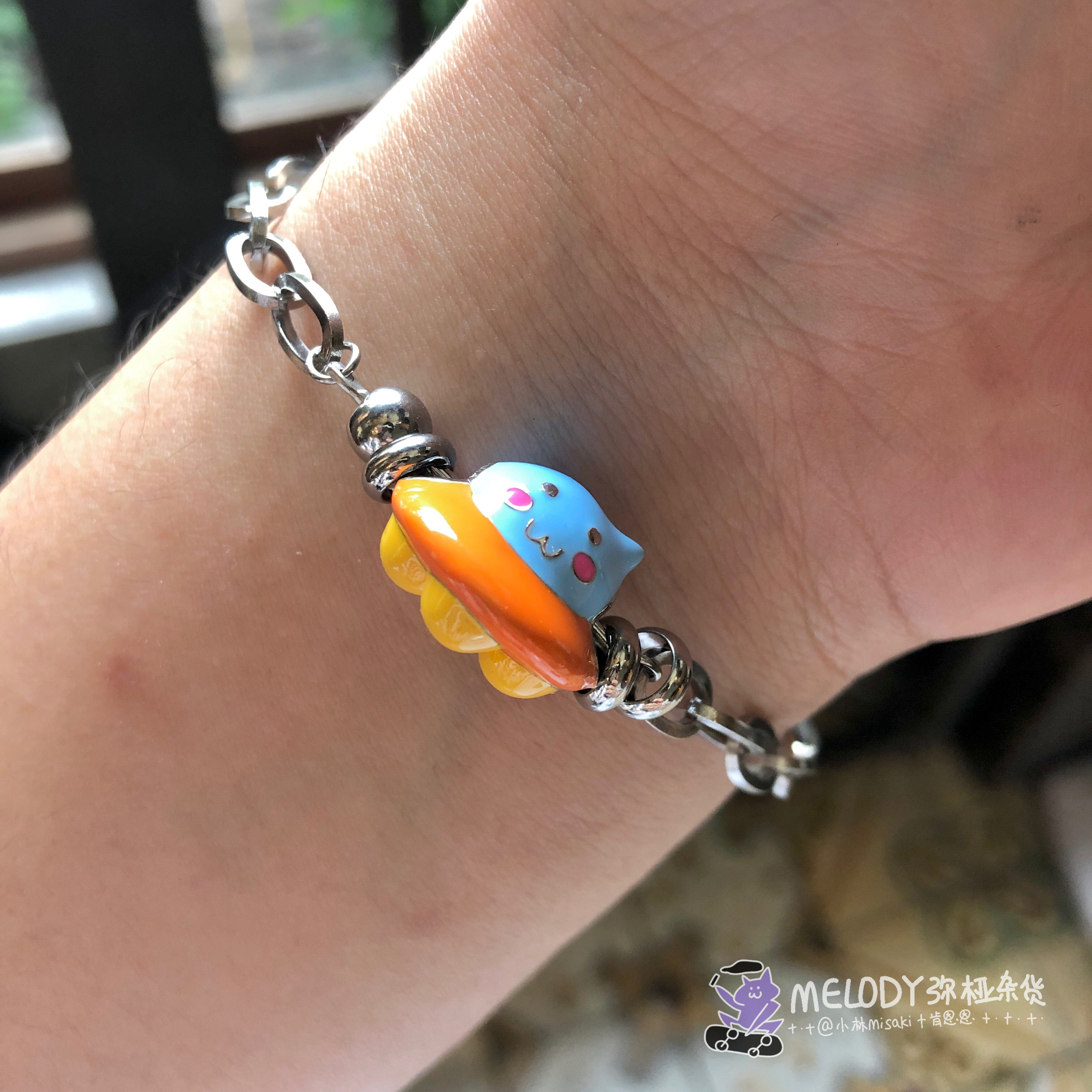 melody弥桠 cool飞船纯银925串珠银珠吊坠挂件原创链子首饰项链