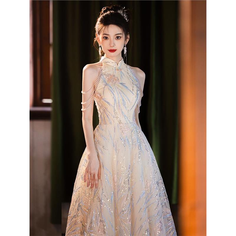 晚礼服裙女2025新款敬酒服新娘新中式高端轻奢小众高级感平时可穿