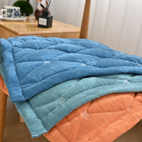 雪尼尔简约现代防滑加厚椅子垫