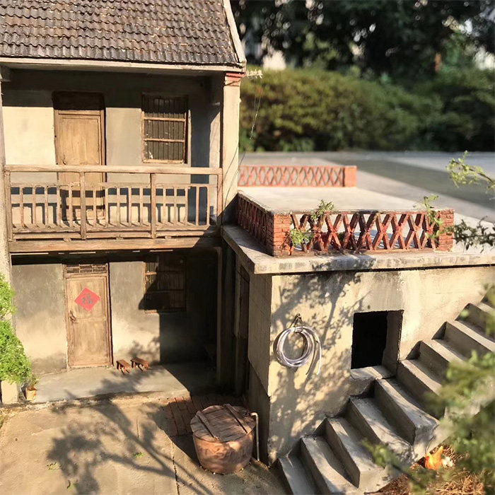 童年怀旧老房子模型定制农村老家院子老屋还原微缩摆件模型定做