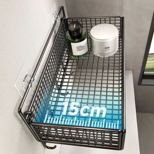 卫生间置物架二层大容量厨房洗手间墙上壁挂式免打孔储物收纳架子