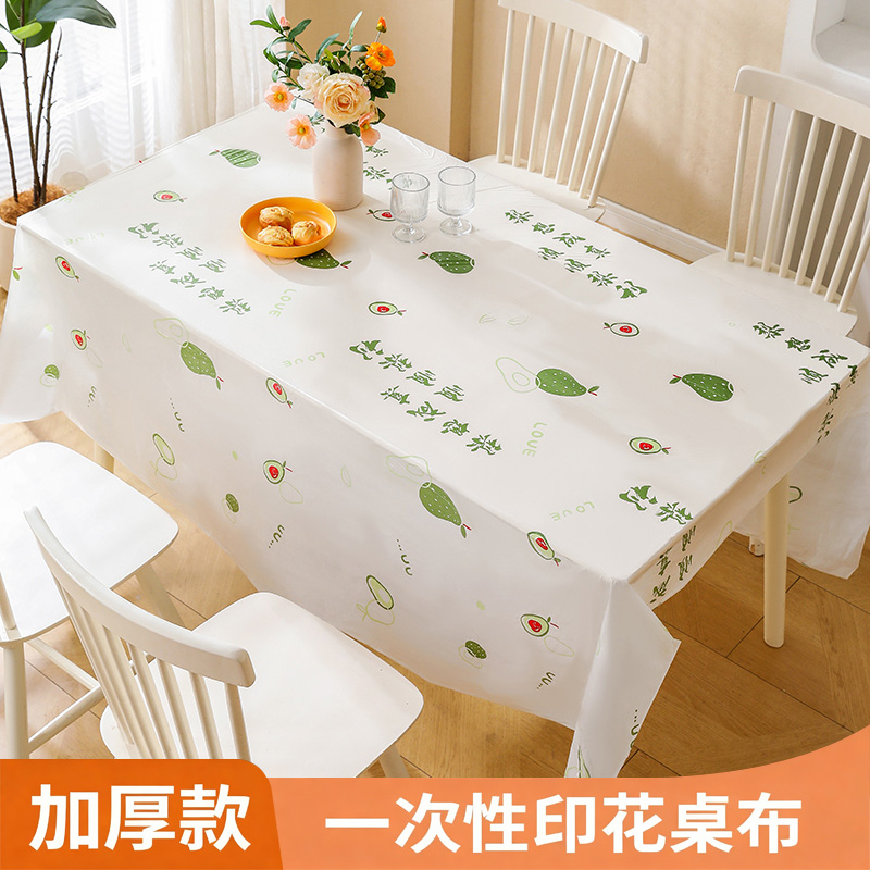 一次性桌布印花图案加厚加韧免擦