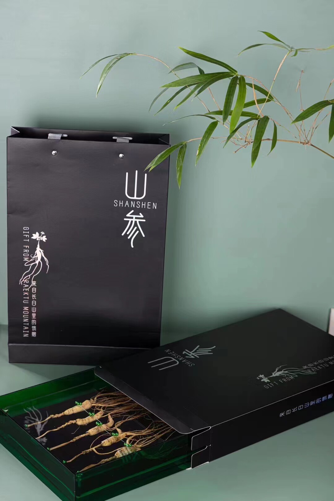 长白山特产林下参干货水晶礼盒
