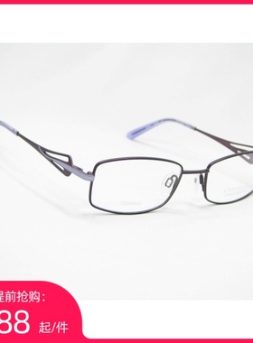 夏蒙纯钛眼镜架CH12060 VO 紫色 眼镜框 女士 沉稳 钛架1