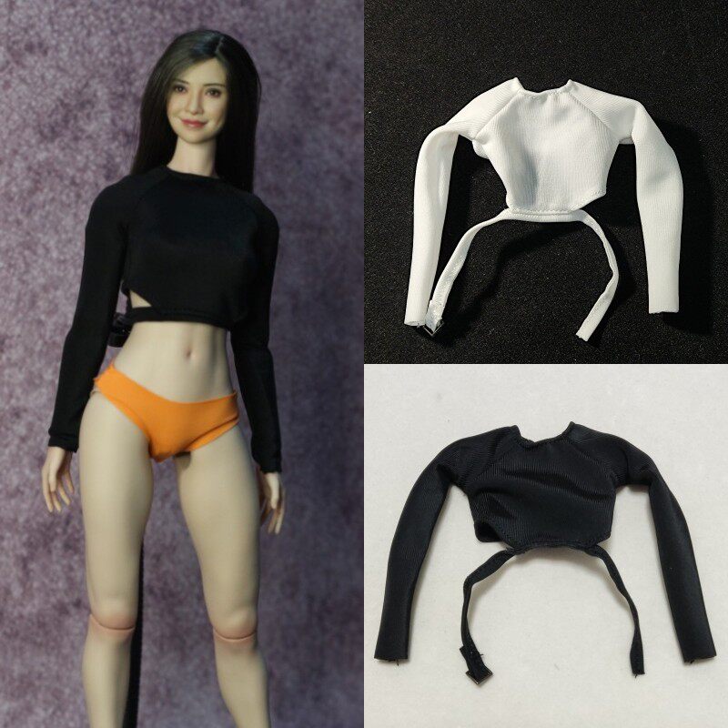 DMTOYS1比6兵人衣服女绑腰T恤图片