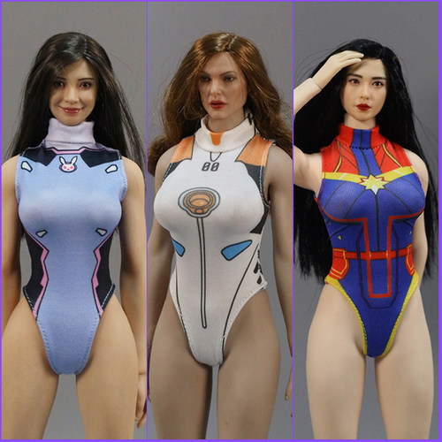 DM TOYS 1/6兵人女衣服 动漫COS泳装 PH可动包胶人偶服装模型配件
