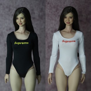 DMTOYS1比6兵人衣服女修身长袖T恤12寸tbl包胶女素体人偶服装模型