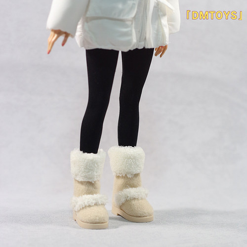 现货DMTOYS 1/6女兵人 冬季手工雪地鞋  潮流可动人偶服装配件
