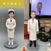 捏泥人软陶人偶定制软陶公仔玩偶手办真人照片创意生日结婚礼物