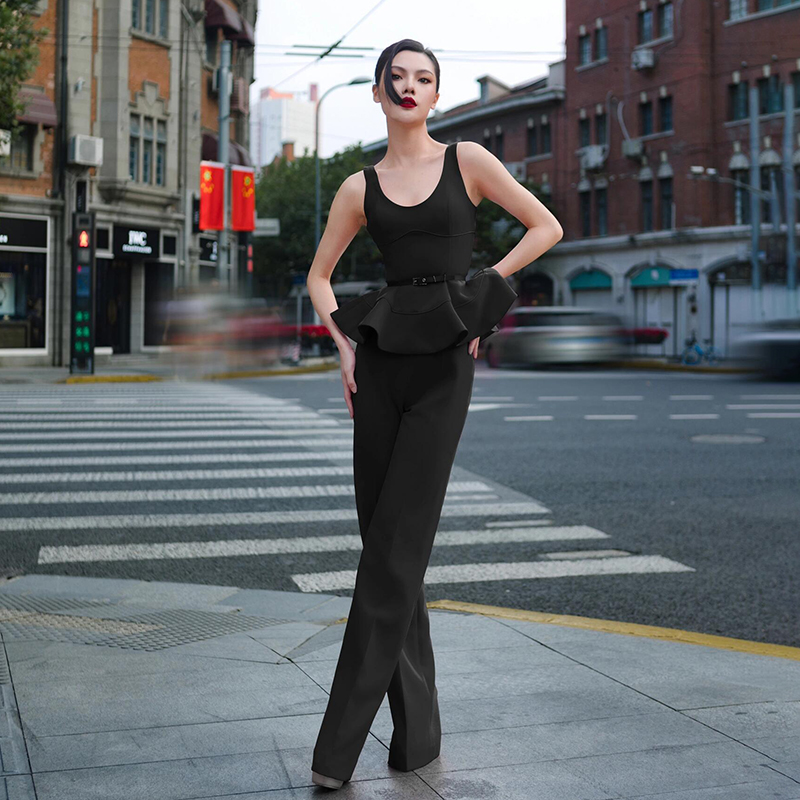 女夏泰国潮牌气质设计感宴会礼服