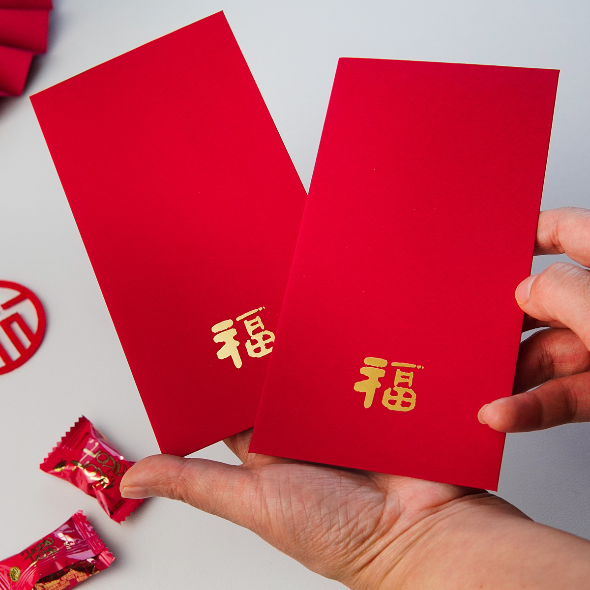 结婚喜包新款高档红包利是封千元包烫金福字婚礼新年祝寿接亲改口