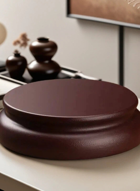 圆形木质底座陶瓷茶壶花瓶花盆香炉文玩古董鱼缸佛像等工艺品托架