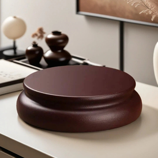 圆形木质底座陶瓷茶壶花瓶花盆香炉文玩古董鱼缸佛像等工艺品托架