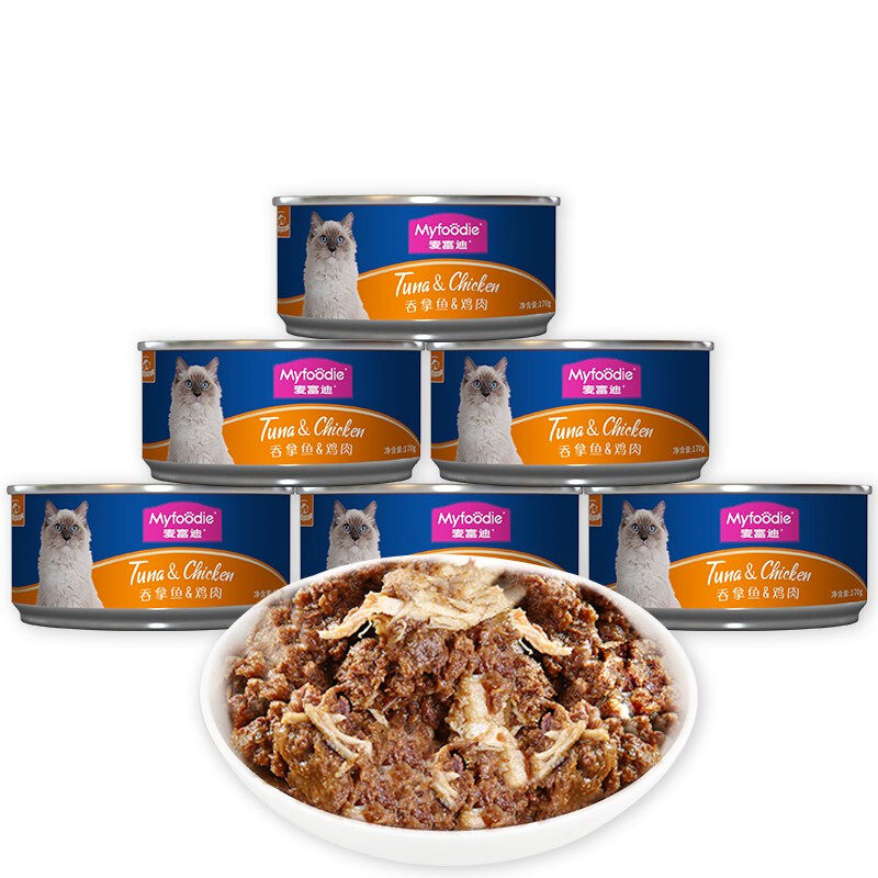 麦富迪猫罐头 营养低盐补水猫零食湿粮拌食吞拿鱼 鲭鱼鸡肉味170g