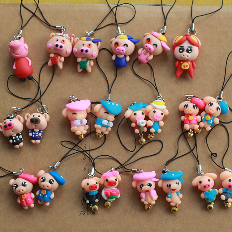 豬年鑰匙鏈軟陶三厘米小號吊墜 壹對價格 豬年2019年吉祥物在類目 家居飾品, 創意飾品, 創意禮品中 - 來自Buy2taobao.com提供專業的淘寶代購服務