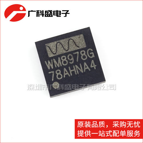 广科盛 WM8978G WM8978GEFL 立体声编解码器 贴片QFN32 全新原装
