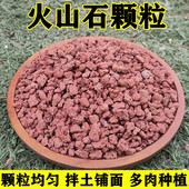 火山石颗粒天然红火山岩玄武岩多肉土兰花专用铺面石鱼缸水族滤材