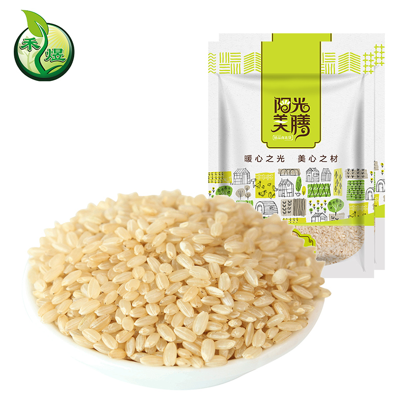 【禾煜_新鄉糙米488g*2包】五谷雜糧米玄米胚芽米營養健康粗糧