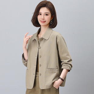 洋气小个子中年妈妈巨好看 时尚 上衣 爆款 女士短外套春秋2026新款