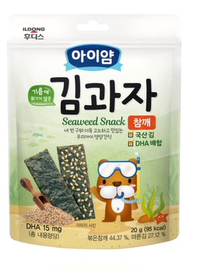 满158包邮零食2件打折 ildong夹心海苔紫菜饼干海苔饼干