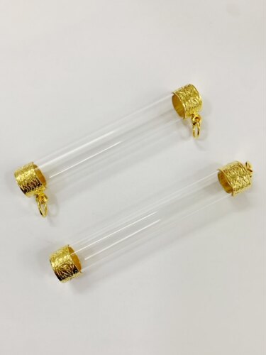 泰国佛牌18k鎏金雕花符管擦甘露丸嘎乌搭固外壳单双扣项链
