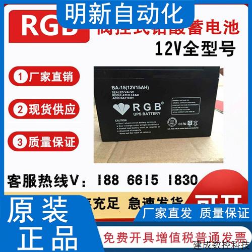 议价美国RGB蓄电池BA-15/12V15AH BA-8/12V8AH消防系统应急照明灯