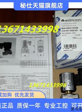 议价GSAV15-02B GSAV20/02B燃气电磁阀 朱利安尼贵龙常闭型电磁阀