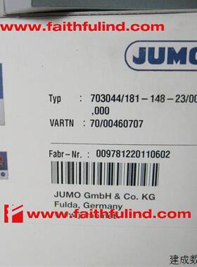议价JUMO 00460707 久茂全新温控器 703044/181-148-23/000 dTRON