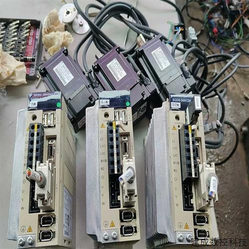 议价~拆机安川驱动器  SGDS-04A12A  电机SGMPS