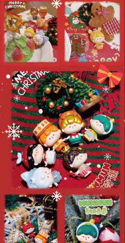 正版munmun圣诞梦境萌粒 munmun童心梦境萌粒盲盒