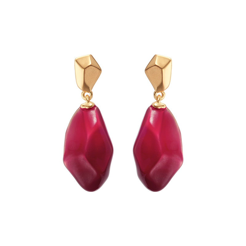 【情人节礼物】Fellala/翡拉拉「石榴」原创设计轻奢耳环耳饰