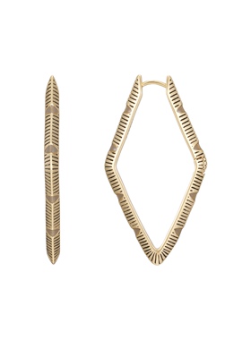 Fellala/翡拉拉「观云南」系列菱形时尚简约耳环女小众高级感