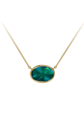 Fellala/翡拉拉「绿光3.0」系列原创设计锁骨链项链新年礼物