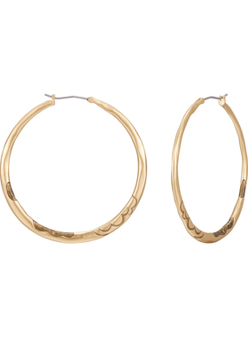 Fellala/翡拉拉「云錾刻」系列耳环原创设计优雅气质简约百搭耳圈